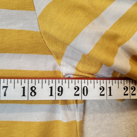 Forever 21"LOVELESS" Men's Yellow White Stripes and Black T-shirt Size M - Picture 5 of 7